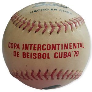 Pelota Rawlings Official MLB Pre Owned Copa Intercontinental del Beisbol Cuba 79